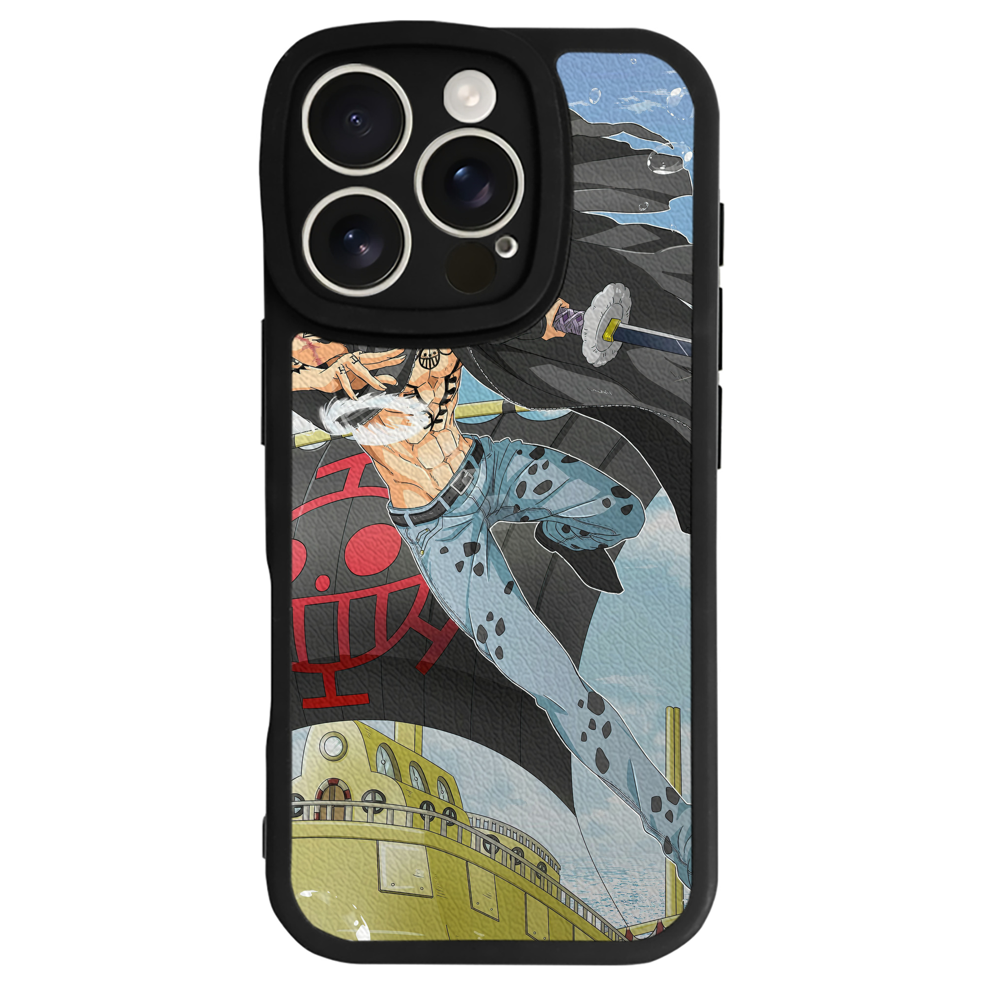 （画像用） ワンピース ONE PIECE 【iPhone 16シリーズ対応】シリコンスマホケース（レザー調） 材質：シリコン